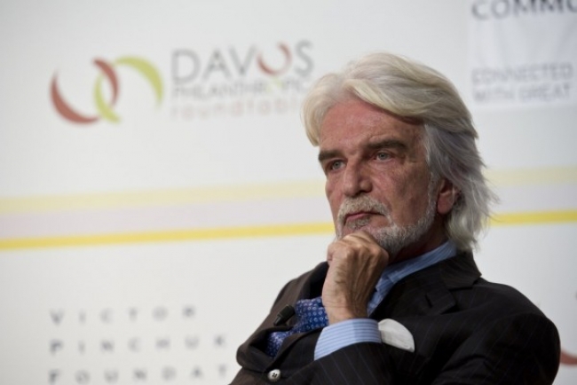 Bernardo Paz en una intervención en el 7º mesa redonda filantrópica, organizada por la Fundación Victor Pinchuk en Davos